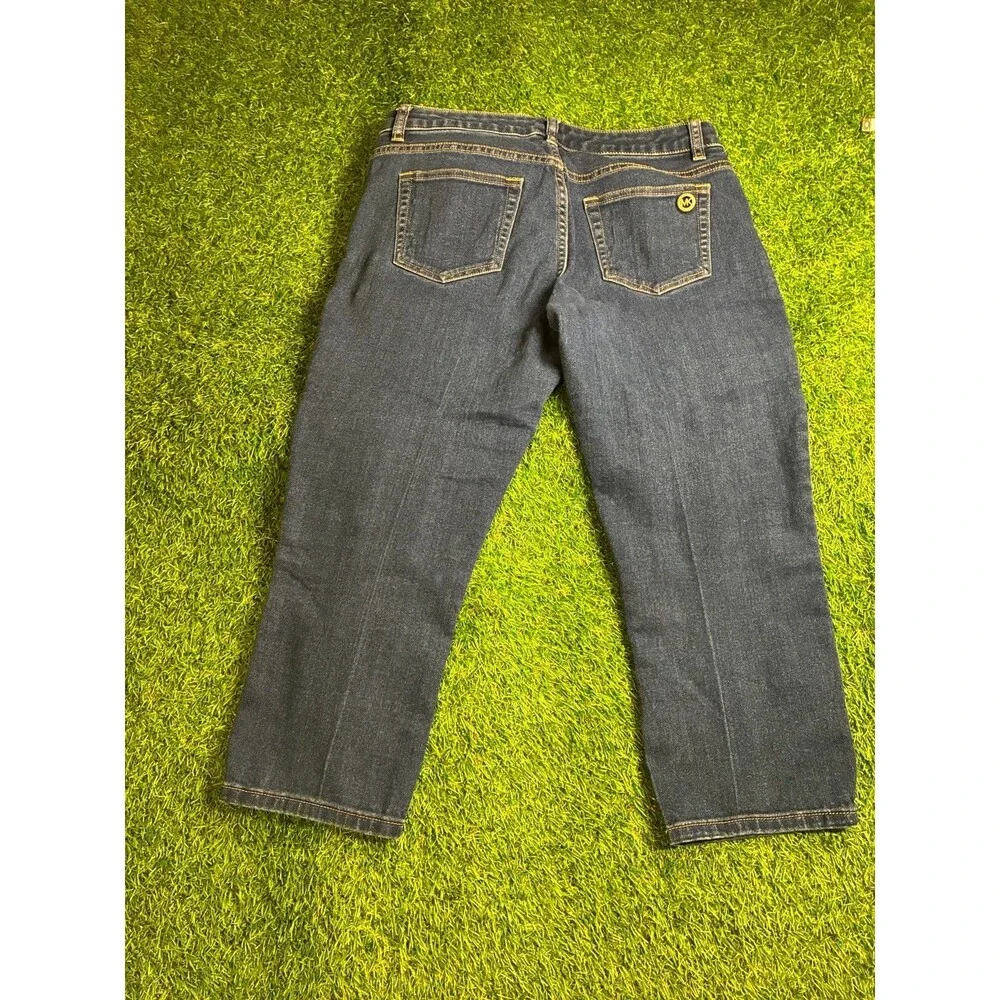 Michael Kors Skinny Crop Jeans Women’s Size 8 Dark Wash Stretch Denim Cropped